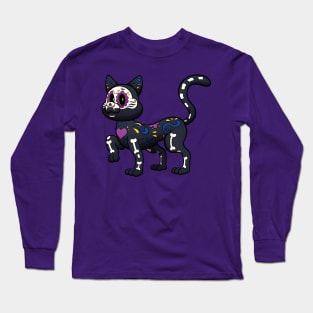 Day Of The Dead Cat Long Sleeve T-Shirt